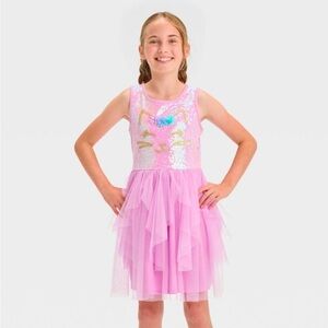 Zenzi Girls Sleeveless Kitty Tulle Dress